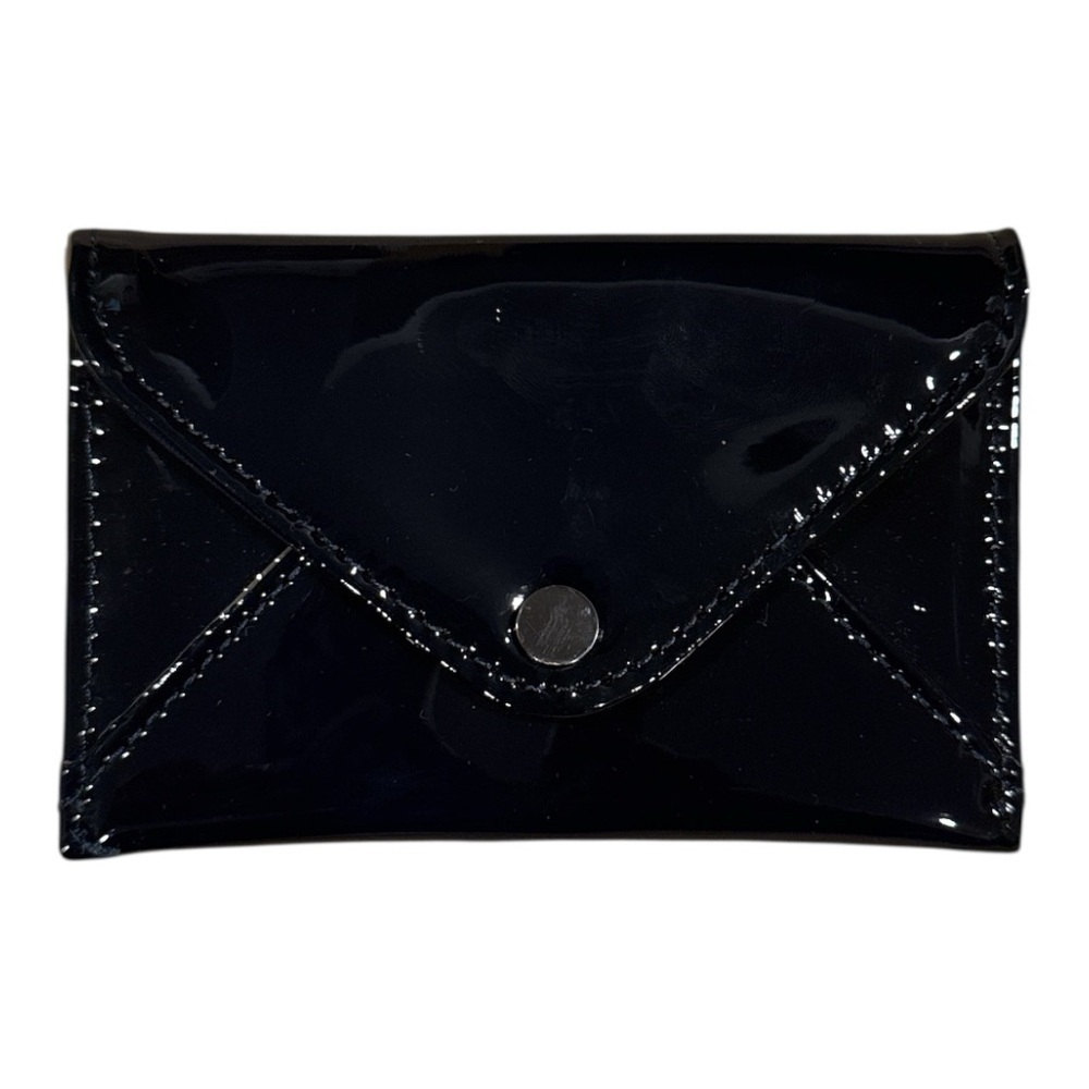 Elegant Black Patent Leather card holder